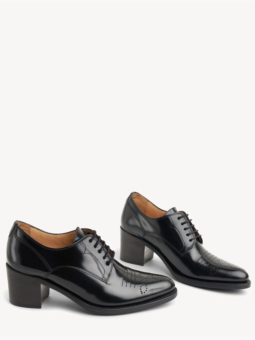 The Office of Angela Scott Miss Button Derby Mid-Heel Oxfords - sz 38.5